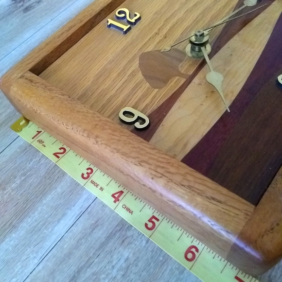Handmade wooden clock - Picture 4 of 6